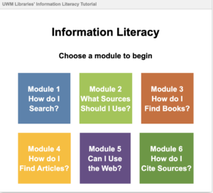 UW Health Science Library Resources